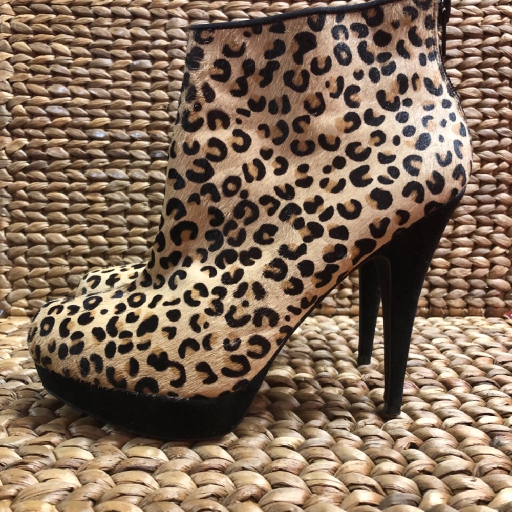 ALDO Leopard Calf Hair Bootie